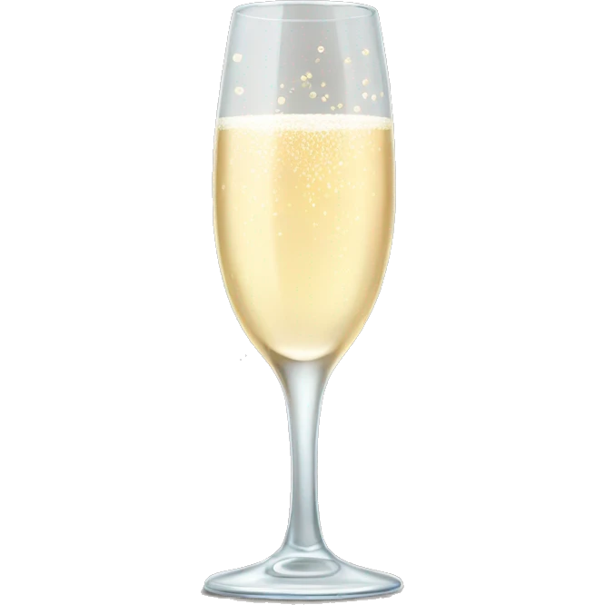 Champagne glass with Loop  emoji