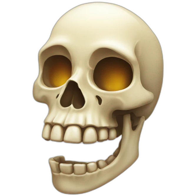 shining bone emoji