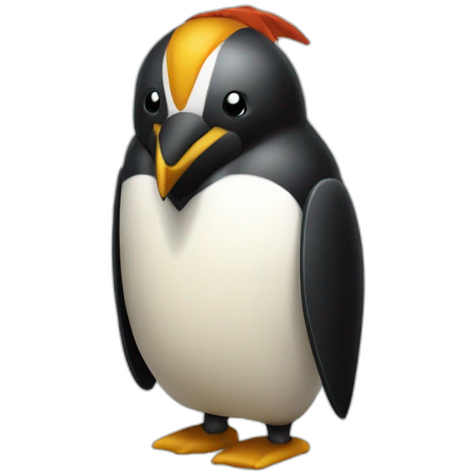 Spartan penguin emoji