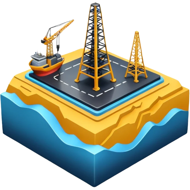 3D seismic exploration work. emoji