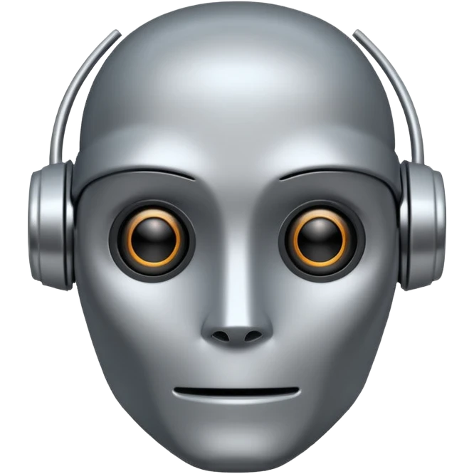 sales bot, face robot  emoji