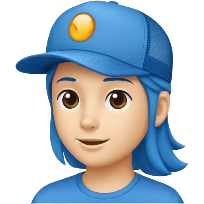 Trucker hat with the same angle as this 🧢 emoji
