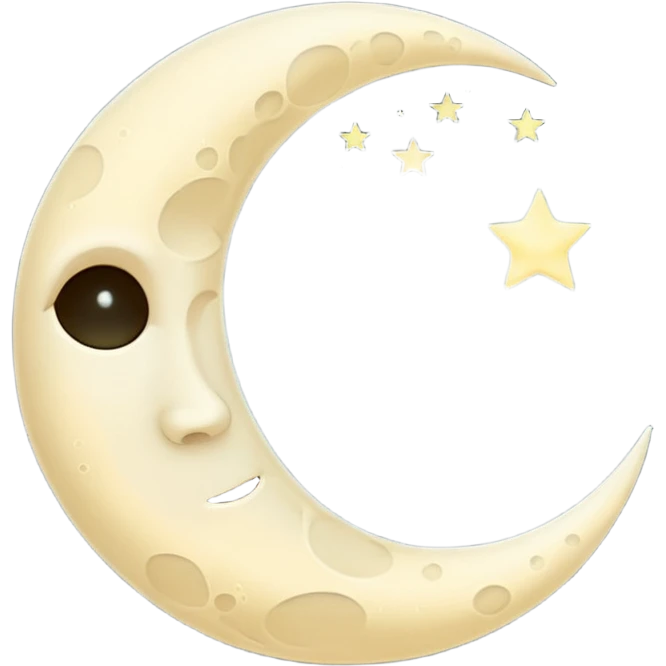Thin moon emoji