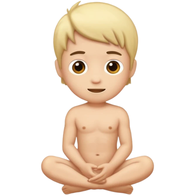 Make a naked boy emoji