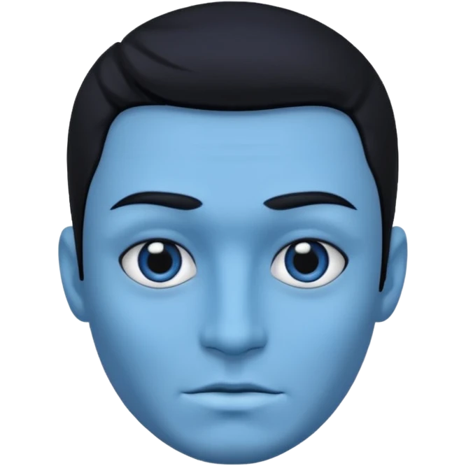 اینوجی یک تیو آبی زنگ بدع emoji