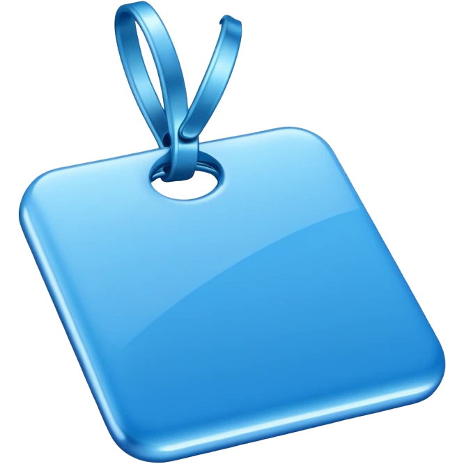 blue tag 3d emoji