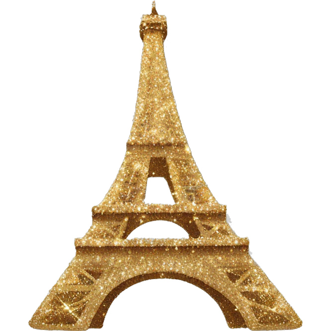 Sparkly Eiffel tower emoji