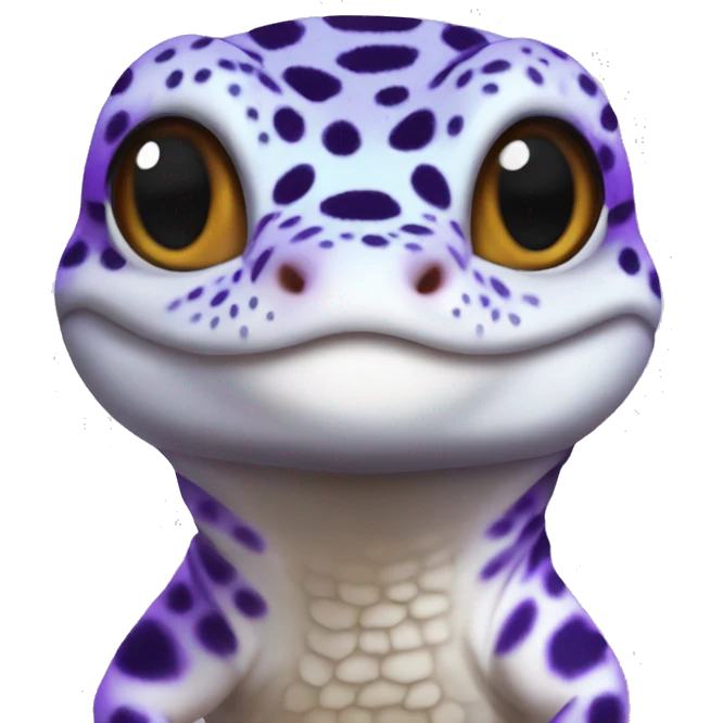 Purple leopard gecko  emoji