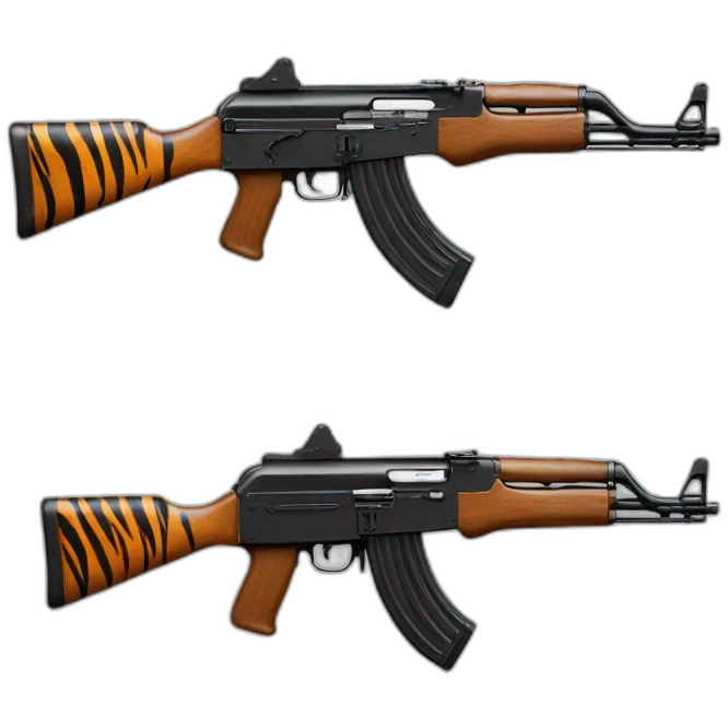 ak-47 Tiger  emoji