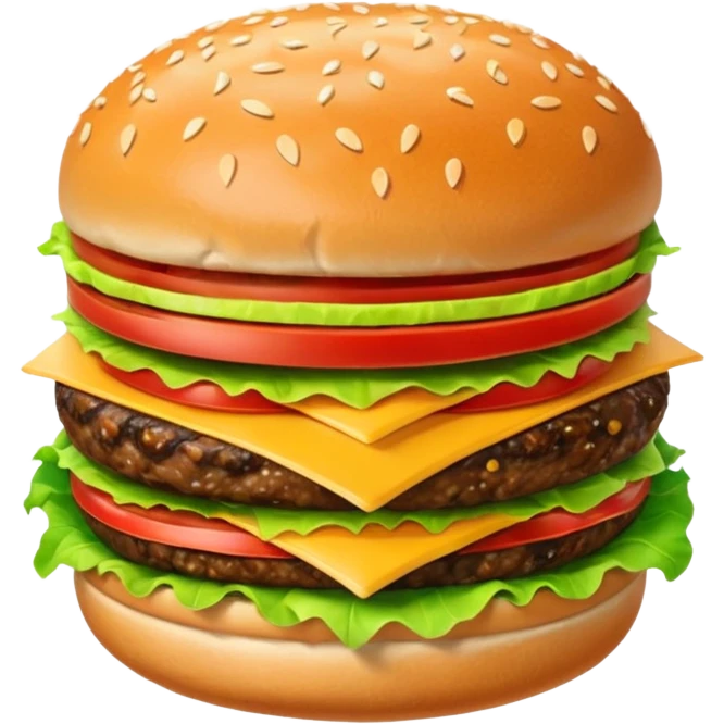Hamburger with big butt emoji