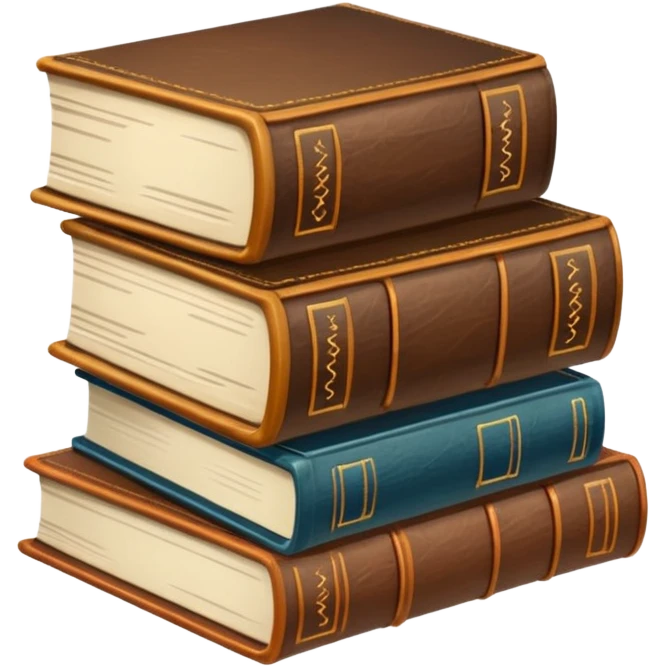 messy stack of books emoji