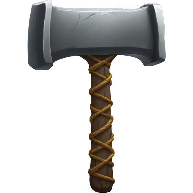 Thor's hammer emoji