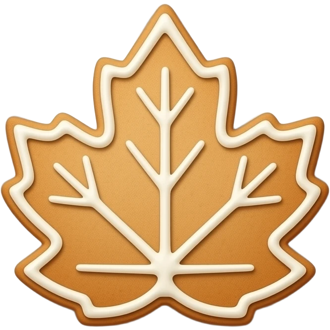 Apple Leaf Cookie emoji