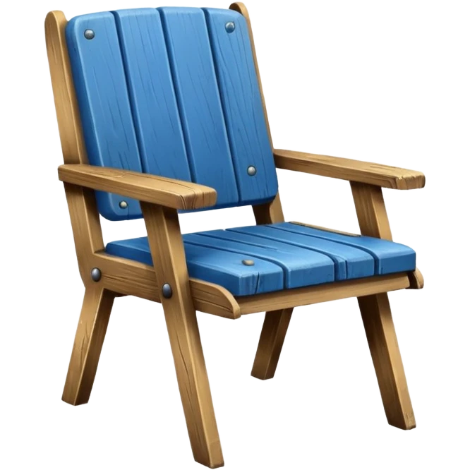 Blue chair emoji