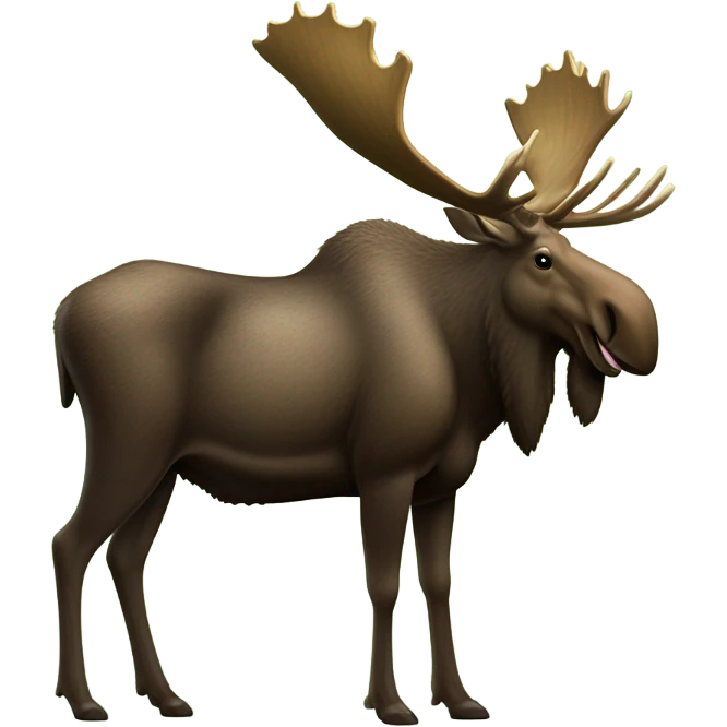 Moose with honeydew emoji