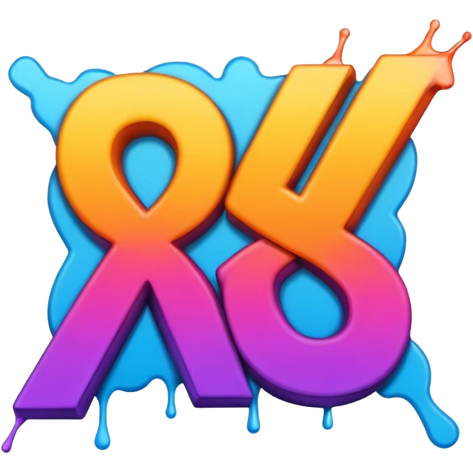 Сделай граффити, надпись "CNS" emoji