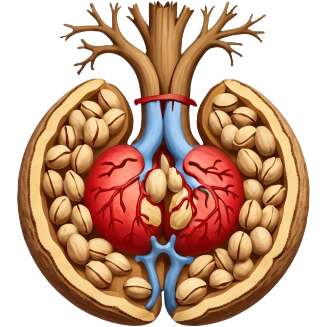 Nuts balls anatomy emoji