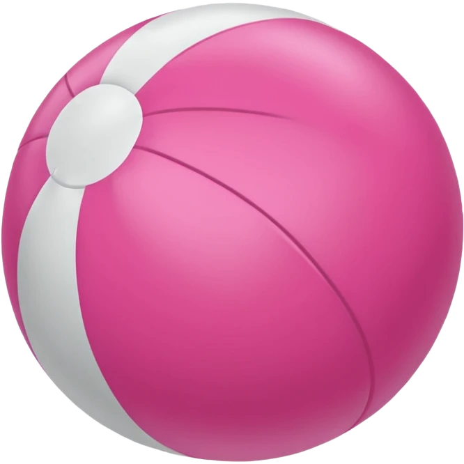 Pink beach ball emoji