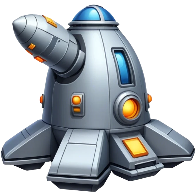 Realistic Space ore extractor spaceship emoji