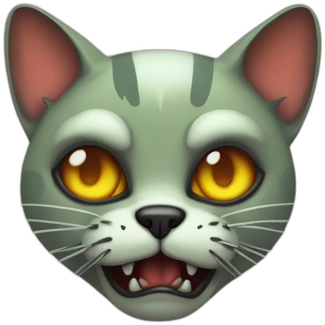 Atomic zombie cat emoji