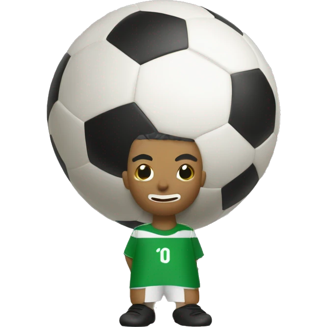 Futbol oynayan patates maskotu emoji