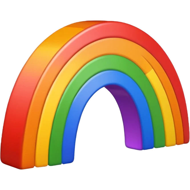 Lesbian colors as a rainbow emoji
