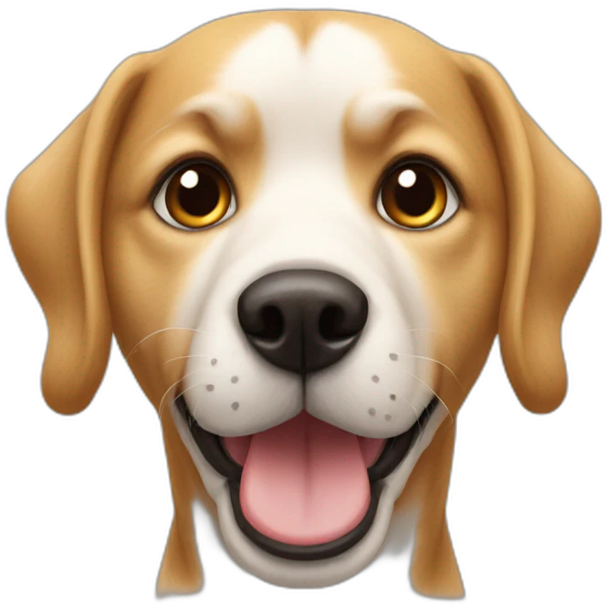 Chien sur chat emoji