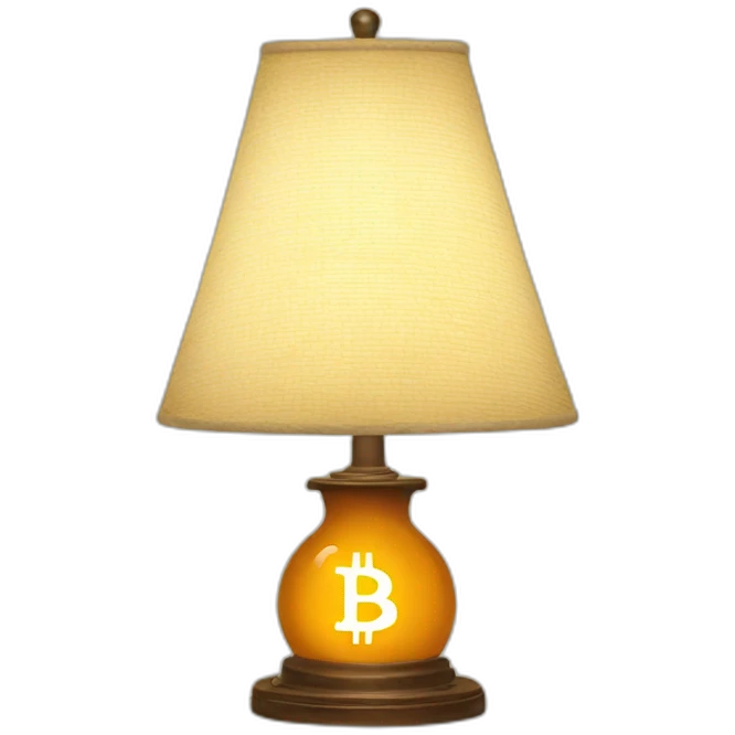 Bitcoin lamp emoji
