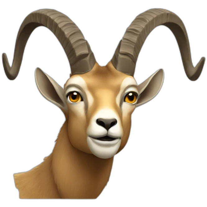 Ibex face emoji