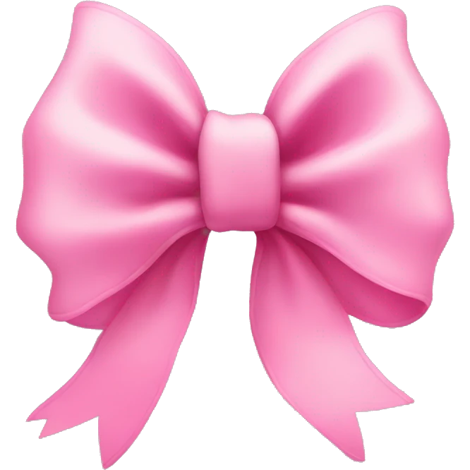 Cute pink bow emoji