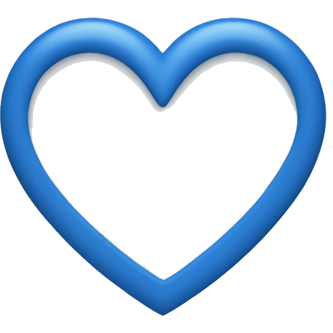 heart blue emoji