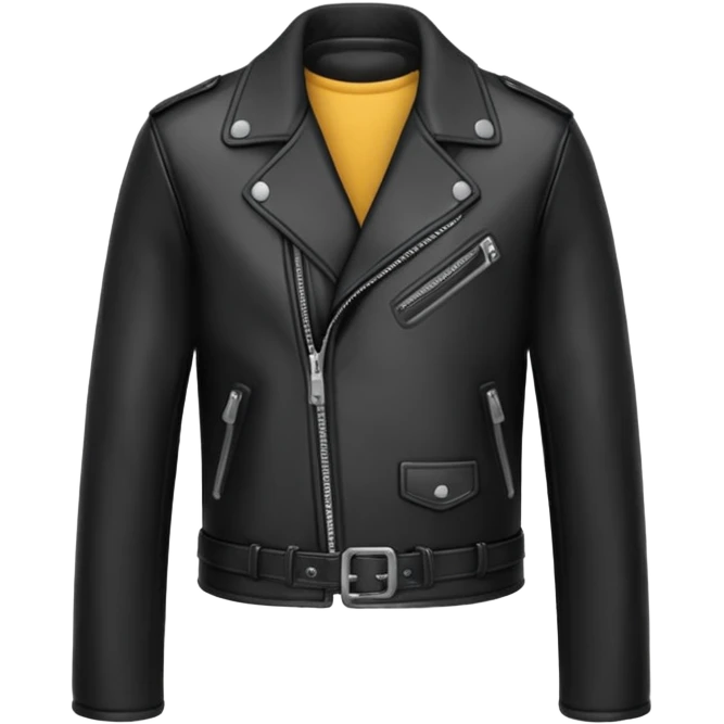 Black leather jacket emoji