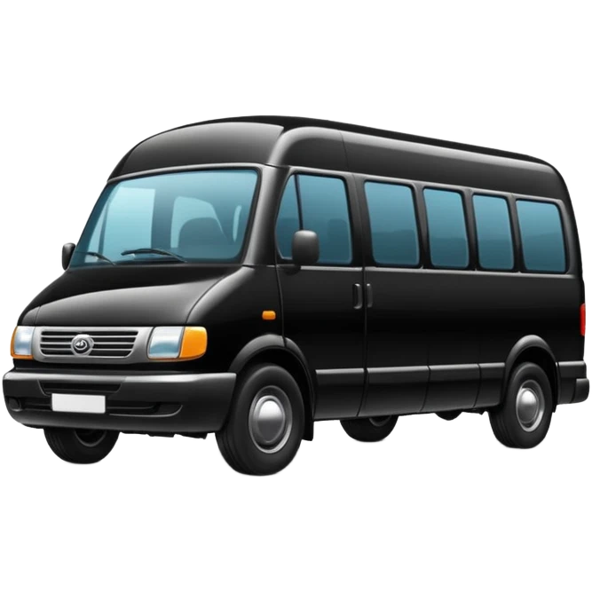 black minibus emoji