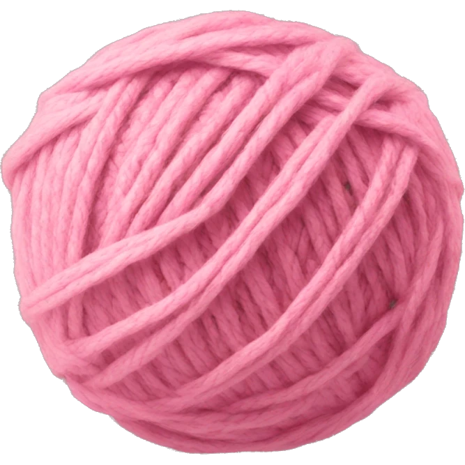 yarn ball light pink emoji