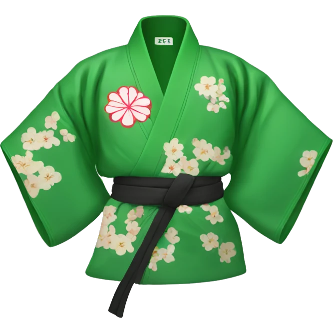 Green belt with kimono emoji