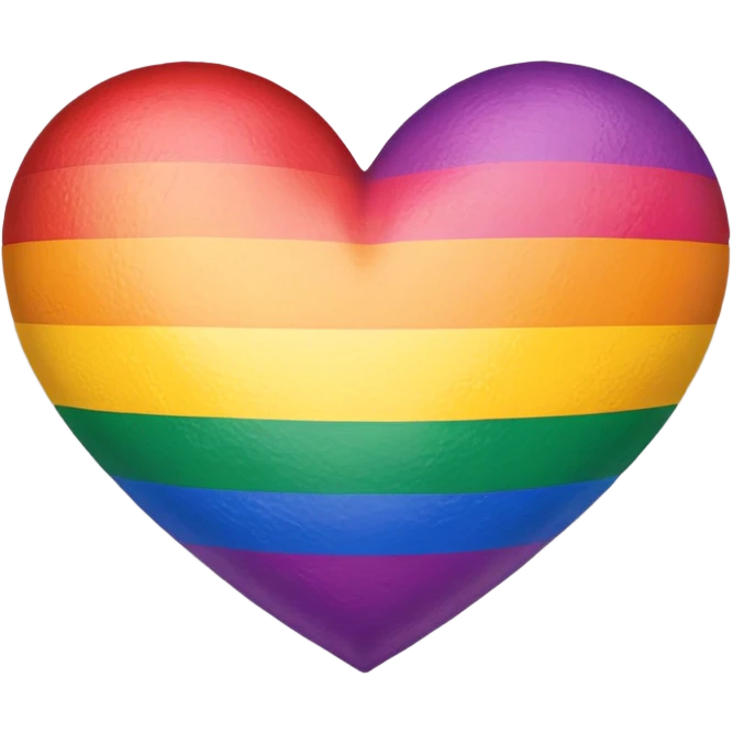 Pride flag heart emoji