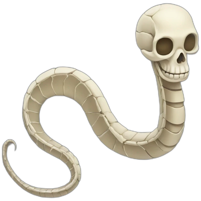 snake skeleton emoji