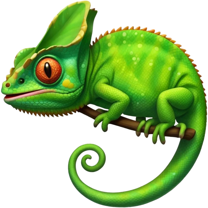 thinking cameleon emoji