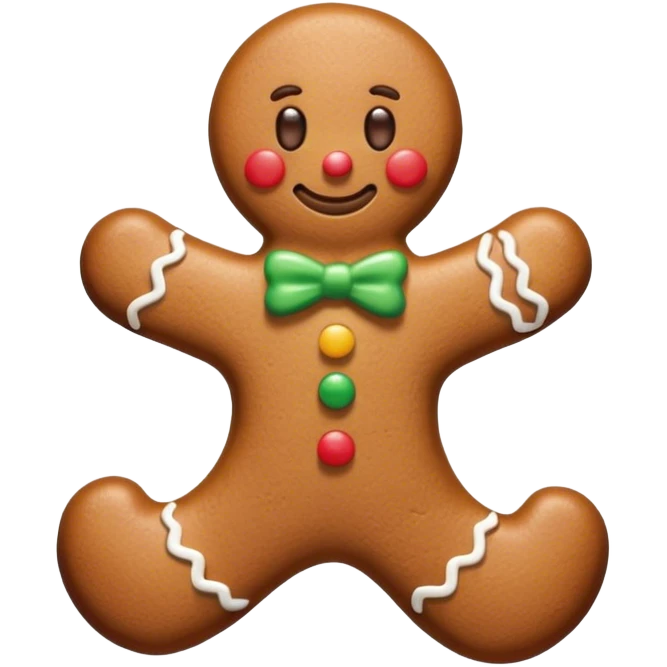 Имбирный человечек emoji