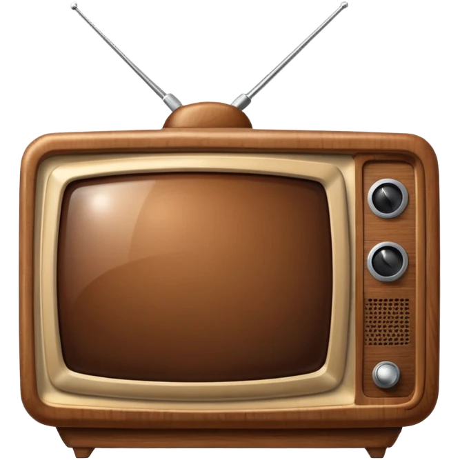 old brown tv emoji
