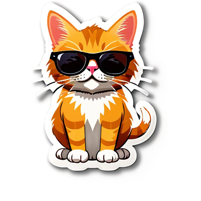 Cat with sunglasses emoji