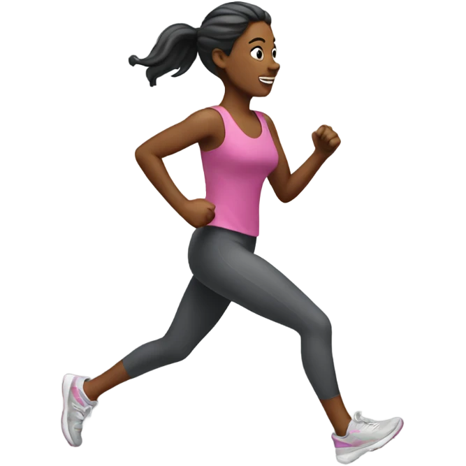 woman running emoji