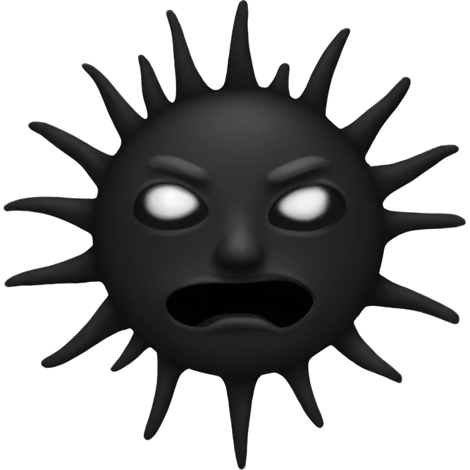 black sun emoji