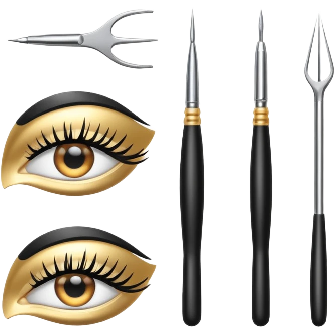 Lash application tools emoji