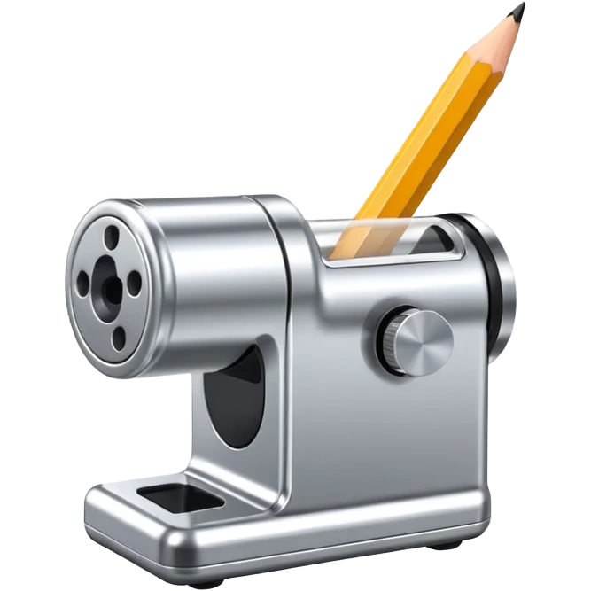 modern pencil sharpner emoji
