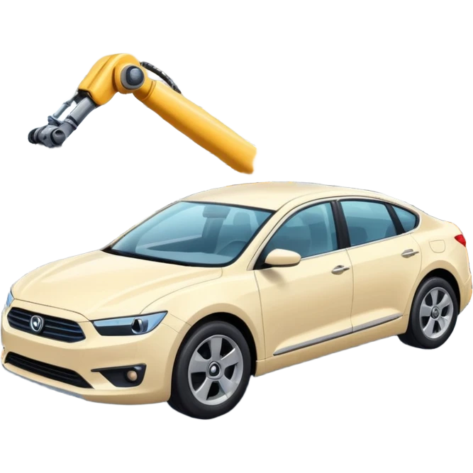 сгенерируй реалистичный автомобильный завод без логотипа и названия emoji