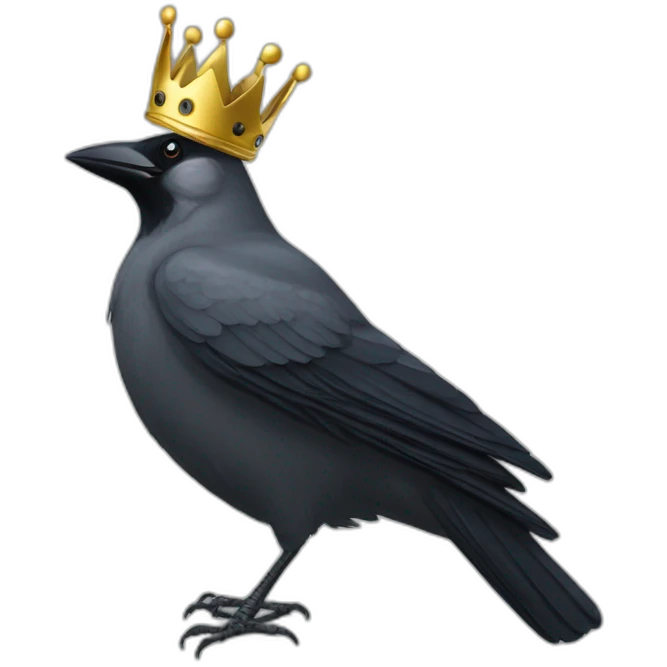 jackdaw with crown emoji