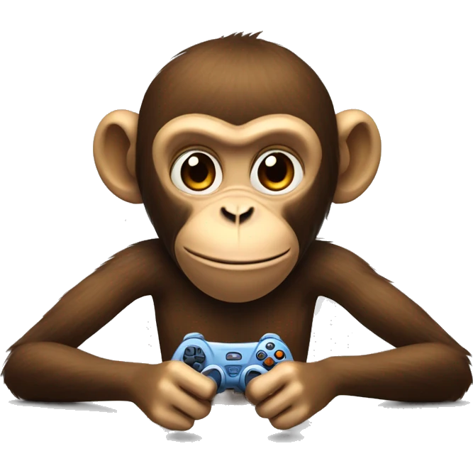 monkey playing video games emoji