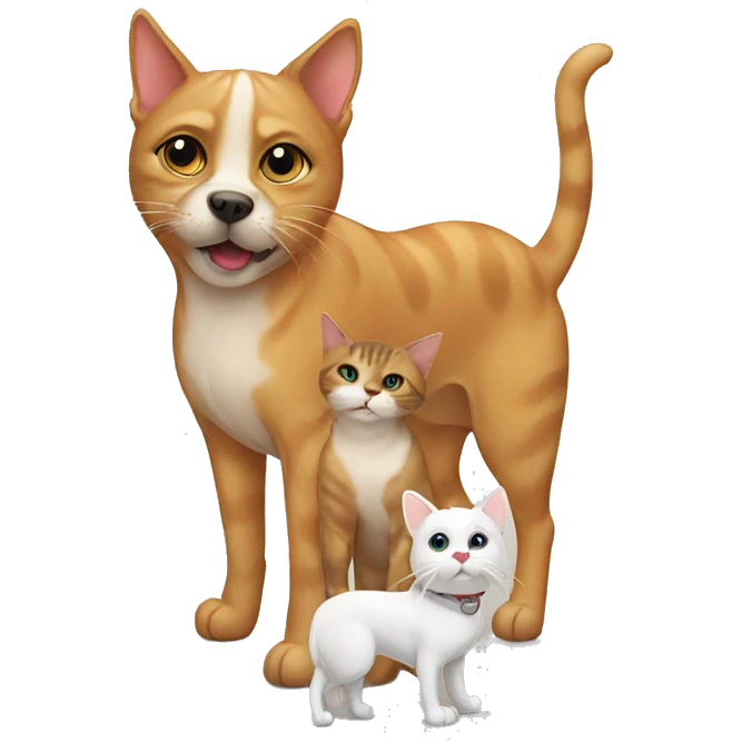 Cat with dog emoji