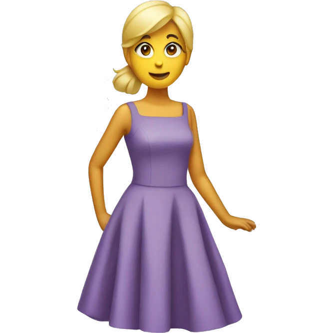 A DRESS WITH THE LETTER S ON THE FRONT emoji